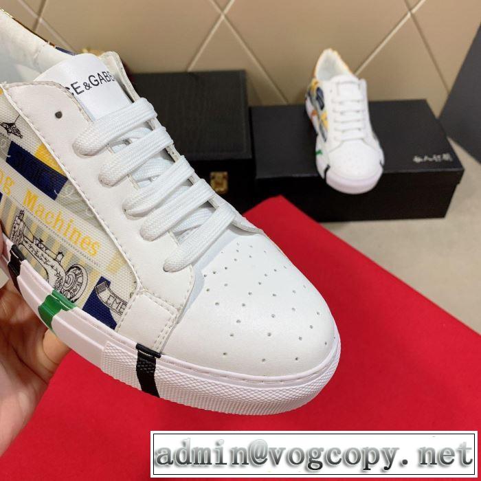 夏らしい季節感 2019春夏も引き続きトレンド ドルチェ＆ガッバーナ Dolce&Gabbana 2色可選 カジュアルシューズ