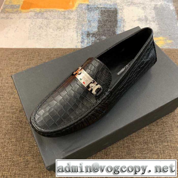 今年春夏ファション流行り ドルチェ＆ガッバーナ Dolce&Gabbana 革靴 2色可選 【2019春夏】最新コレクション