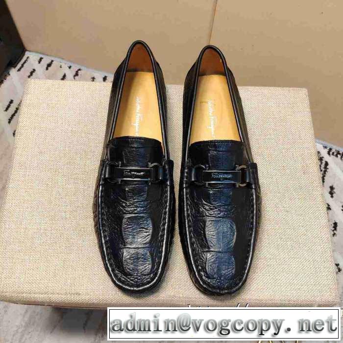 ローファー 今季トレンド抜け感新品 サルヴァトーレフェラガモ 2019-20秋冬取り入れやすい FERRAGAMO 寒い季節トレンド上品