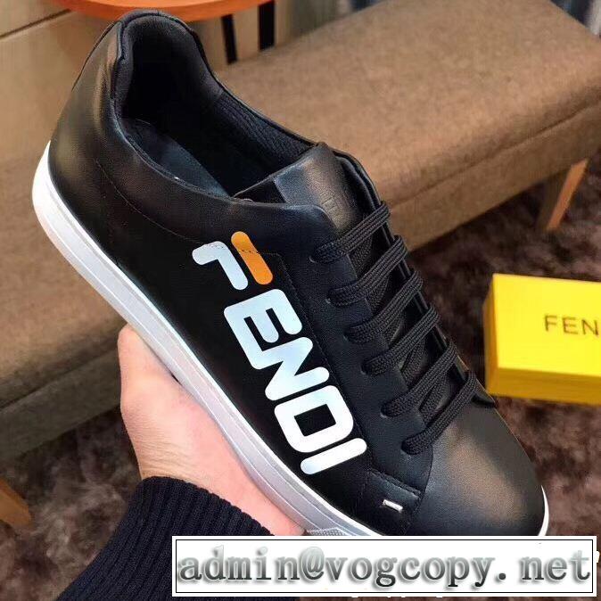 2019春夏トレンドアイテム 今年春夏ファション流行り FENDI フェンディ 2色可選 カジュアルシューズ