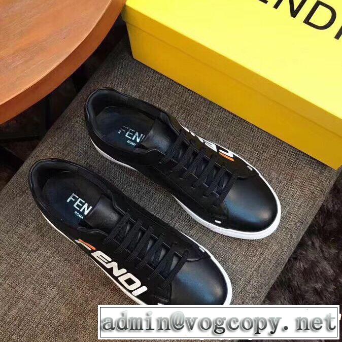 2019春夏トレンドアイテム 今年春夏ファション流行り FENDI フェンディ 2色可選 カジュアルシューズ