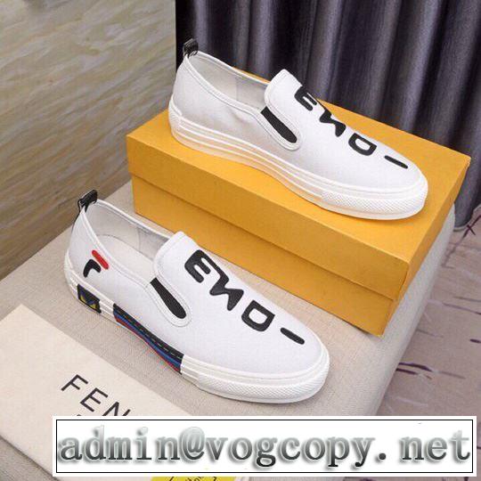 【2019年】夏のファッション フェンディ FENDI カジュアルシューズ 2色可選 今から夏まで活躍する