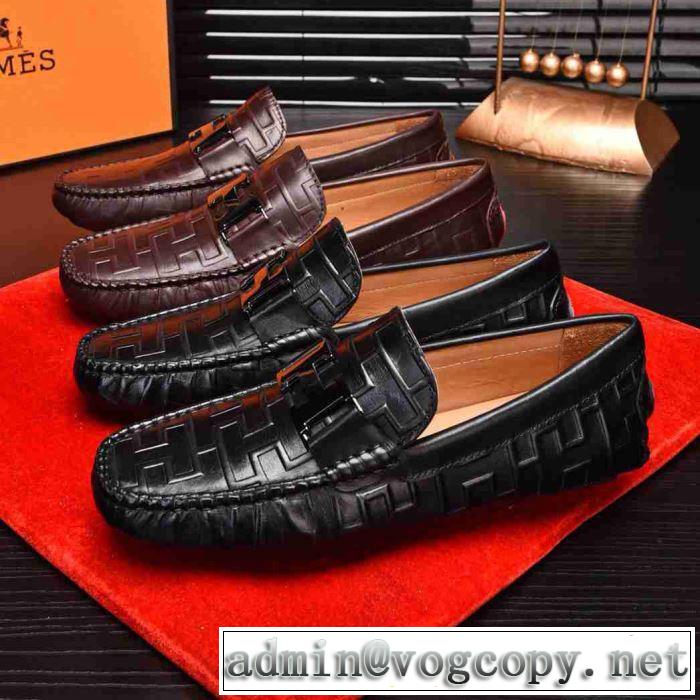 高級感をプラス2019新作HERMES Paris loafer ビジネスシューズ おすすめ パリローファー流行り 30代おしゃれ 男性靴