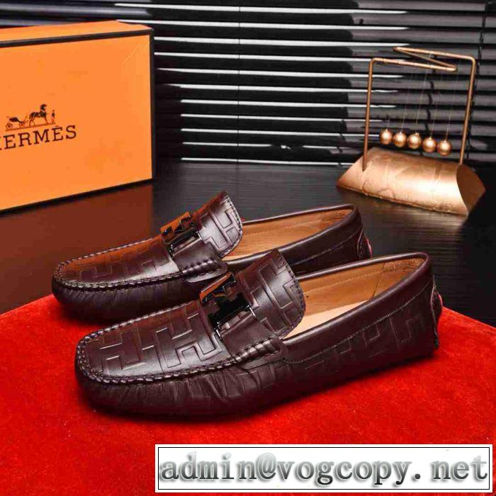 高級感をプラス2019新作HERMES Paris loafer ビジネスシューズ おすすめ パリローファー流行り 30代おしゃれ 男性靴