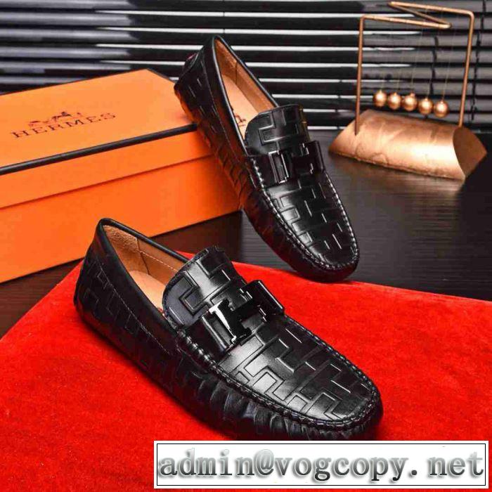 高級感をプラス2019新作HERMES Paris loafer ビジネスシューズ おすすめ パリローファー流行り 30代おしゃれ 男性靴