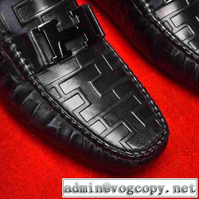 高級感をプラス2019新作HERMES Paris loafer ビジネスシューズ おすすめ パリローファー流行り 30代おしゃれ 男性靴