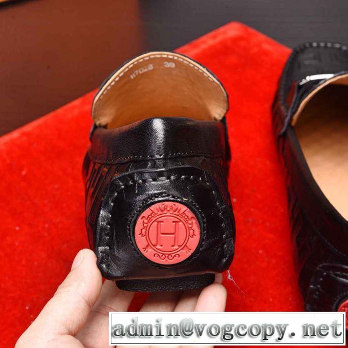 高級感をプラス2019新作HERMES Paris loafer ビジネスシューズ おすすめ パリローファー流行り 30代おしゃれ 男性靴