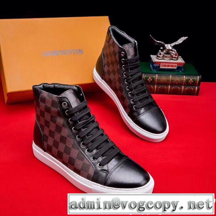 キレイめ感が強い LOUIS VUITTON ルイ ヴィトン ハイトップシューズ 《2019年》今、注目のストリート 3色可選