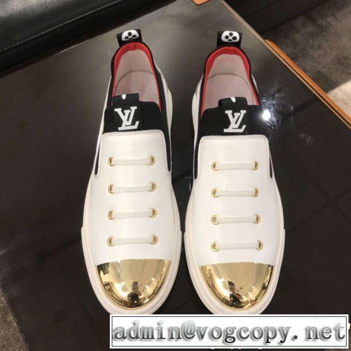 特に夏は人気アイテム 2019春夏人気トレンドアイテム LOUIS VUITTON ルイ ヴィトン カジュアルシューズ 2色可選