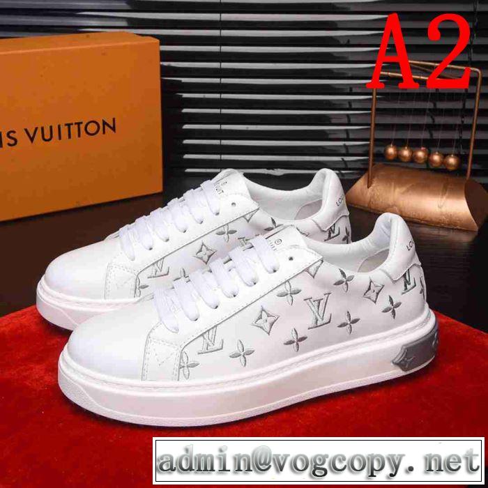 【2019春夏】最新コレクション  ルイ ヴィトン LOUIS VUITTON ランニングシューズ 2色可選 スタイルアップ効果