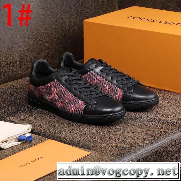 秋こそ楽しめるアイテム ルイ ヴィトン LOUIS VUITTON 今年らしいおすすめ新品 ランニングシューズ 2019秋断然ブランド推し 3色可選
