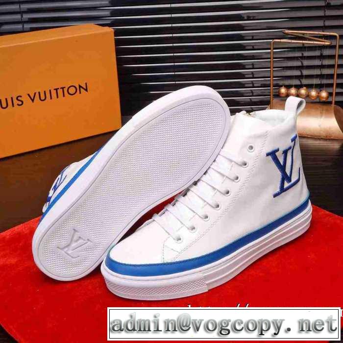 やっぱり優しい色 ルイ ヴィトン LOUIS VUITTON【2019秋冬トレンド】押さえておきたい ハイトップシューズ 注目の秋ファッション一番