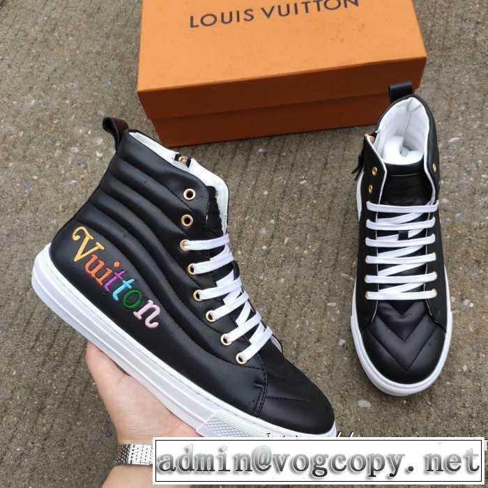 LOUIS VUITTON  2020秋冬流行ファション  ルイ ヴィトンファッショントレンドを早速チェック ハイトップシューズ