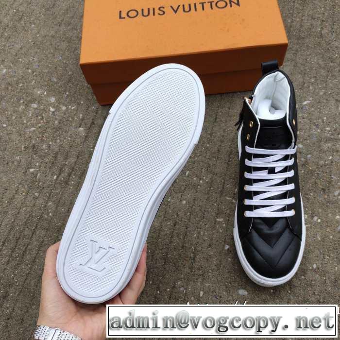LOUIS VUITTON  2020秋冬流行ファション  ルイ ヴィトンファッショントレンドを早速チェック ハイトップシューズ