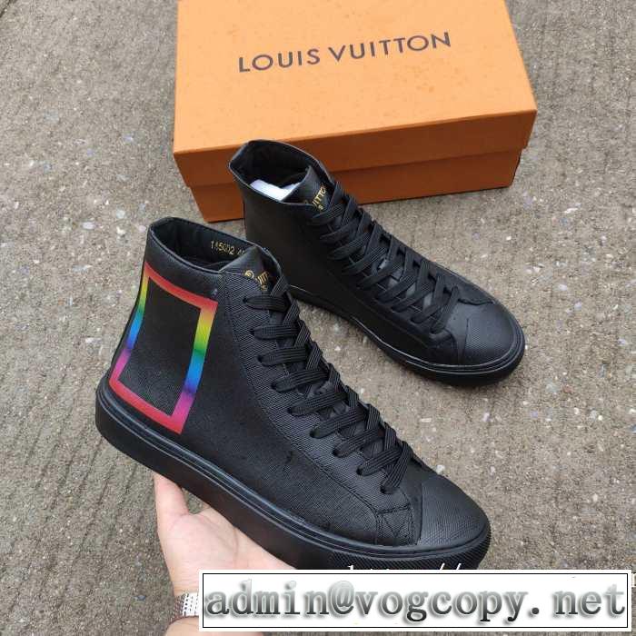 最高にCOOL秋冬新作 ルイ ヴィトンハイトップシューズ LOUIS VUITTON シンプルに着こなしたい 秋冬から人気継続中