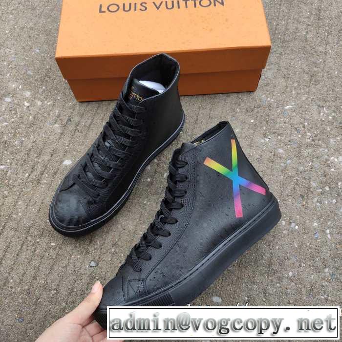 最高にCOOL秋冬新作 ルイ ヴィトンハイトップシューズ LOUIS VUITTON シンプルに着こなしたい 秋冬から人気継続中