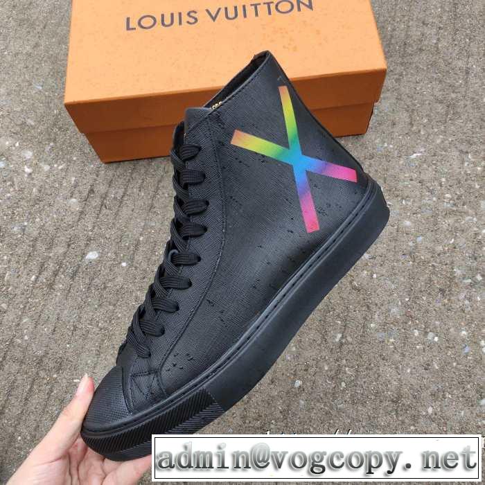 最高にCOOL秋冬新作 ルイ ヴィトンハイトップシューズ LOUIS VUITTON シンプルに着こなしたい 秋冬から人気継続中