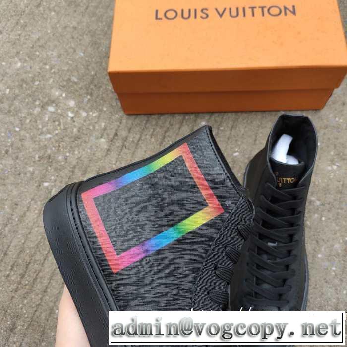最高にCOOL秋冬新作 ルイ ヴィトンハイトップシューズ LOUIS VUITTON シンプルに着こなしたい 秋冬から人気継続中