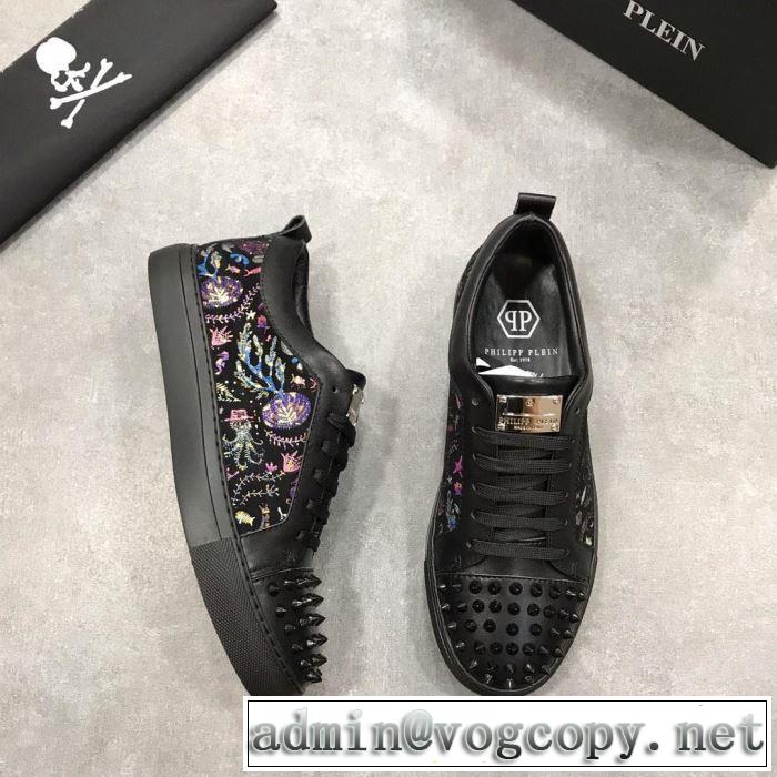 お得優れたフィット感PHILIPP PLEIN 新作フィリッププレイン クリスタル スニーカー2019人気ランキング ブランド 上品