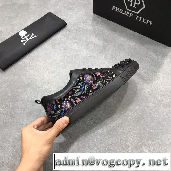 お得優れたフィット感PHILIPP PLEIN 新作フィリッププレイン クリスタル スニーカー2019人気ランキング ブランド 上品