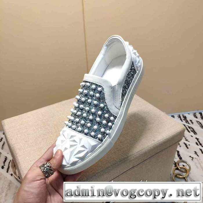 2019秋冬トレンドアイテム PHILIPP PLEIN  大胆なチェックの人気トレンド フィリッププレイン 秋にはやる最新作を先取り ランニングシューズ