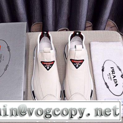 春夏の流行り2019新品 春色の最旬の人気アイテム  PRADA プラダ カジュアルシューズ 今っぽく新作アイテム