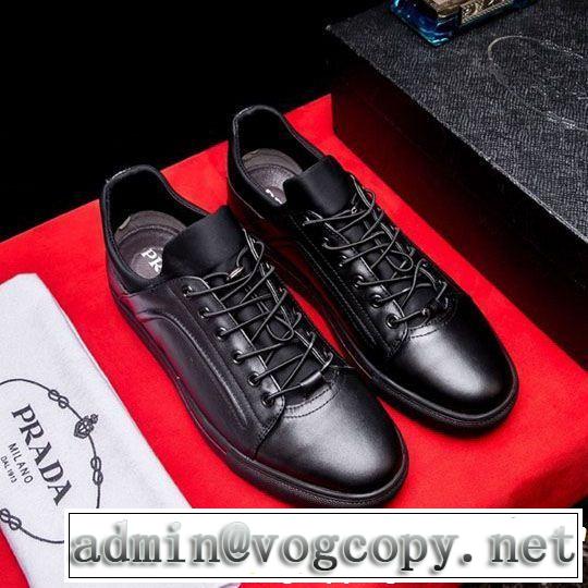 2色可選 2019年春夏のトレンドアイテム リラックススタイルが実現 PRADA プラダ カジュアルシューズ