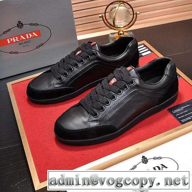 最新のトレンドブランド人気的 PRADA プラダ カジュアルシューズ 2色可選 2019年春夏シーズンの人気