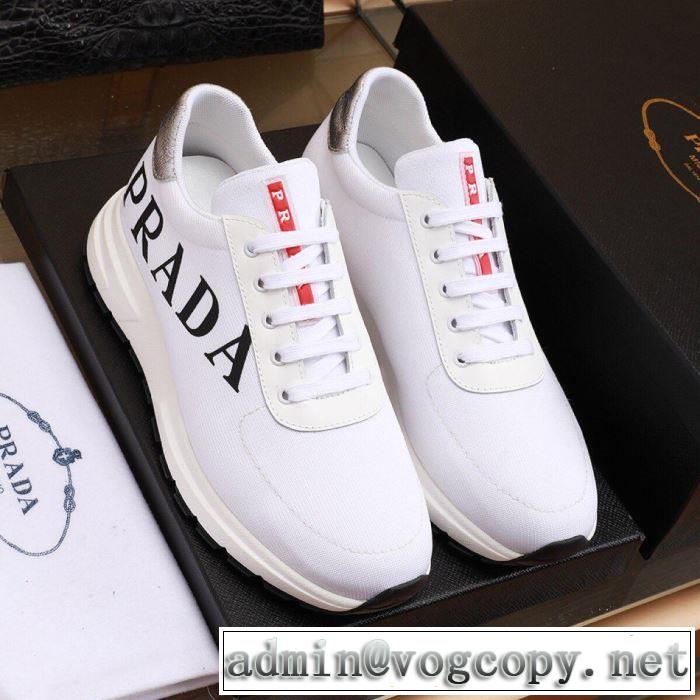 2019夏ファション新品 プラダ PRADA カジュアルシューズ 2色可選 夏気分UP最新コレクション