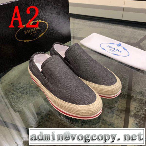 カジュアルシューズ 2色可選 プラダ PRADA ブランドの話題の新作も！2019年春夏シーズンの人気
