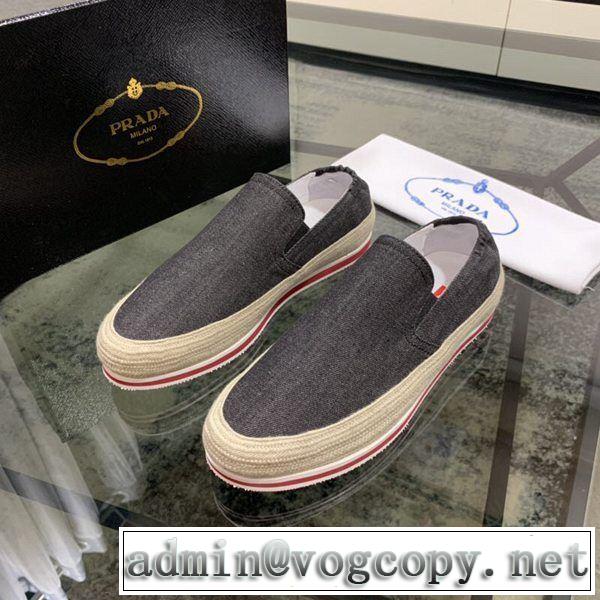 カジュアルシューズ 2色可選 プラダ PRADA ブランドの話題の新作も！2019年春夏シーズンの人気