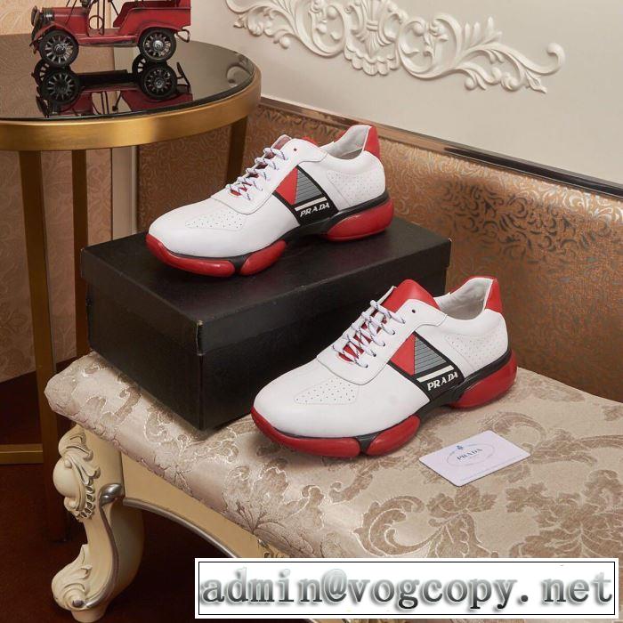 春夏のトレンドアイテム プラダ PRADA カジュアルシューズ 2色可選 2019春夏も引き続きトレンド