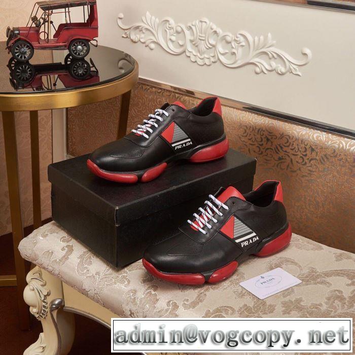 春夏のトレンドアイテム プラダ PRADA カジュアルシューズ 2色可選 2019春夏も引き続きトレンド