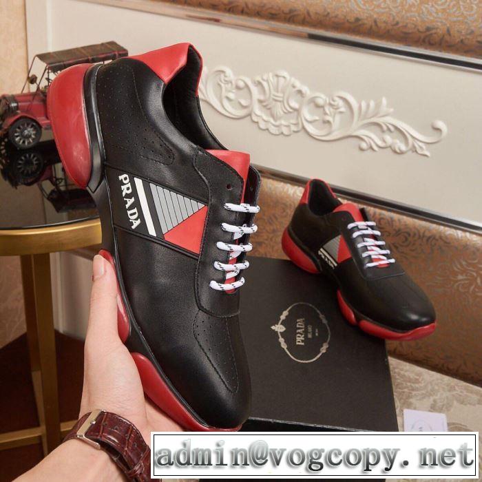 春夏のトレンドアイテム プラダ PRADA カジュアルシューズ 2色可選 2019春夏も引き続きトレンド