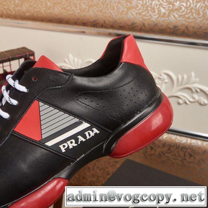 春夏のトレンドアイテム プラダ PRADA カジュアルシューズ 2色可選 2019春夏も引き続きトレンド