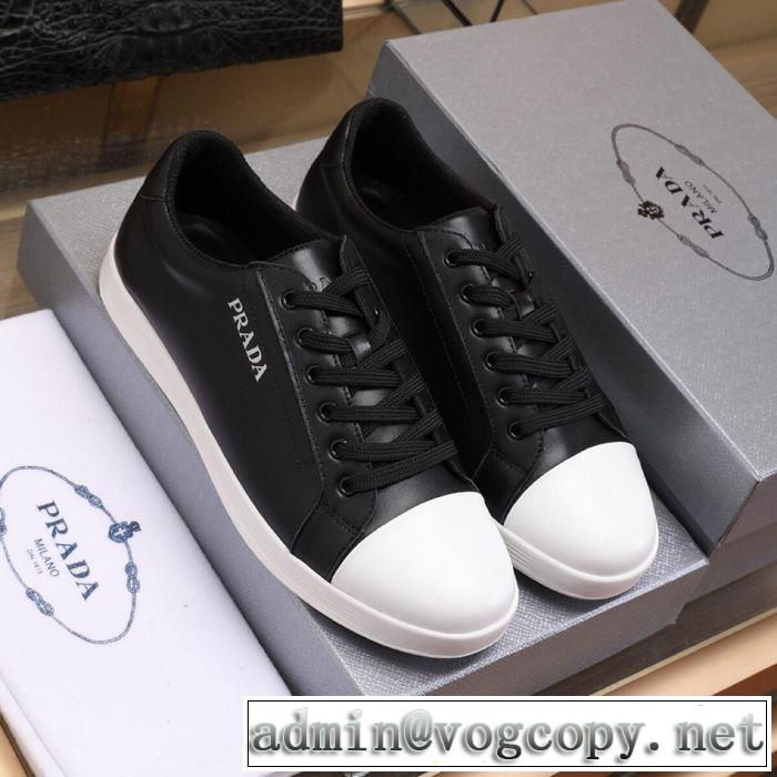 2色可選 カジュアルシューズ プラダ PRADA オススメしたい最新注目ファション 春夏の流行り2019新品