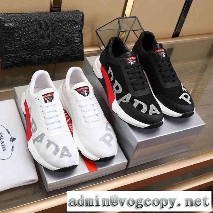 2色可選 カジュアルシューズ プラダ PRADA 2019年春夏シーズンの人気 今年の夏は着こなし