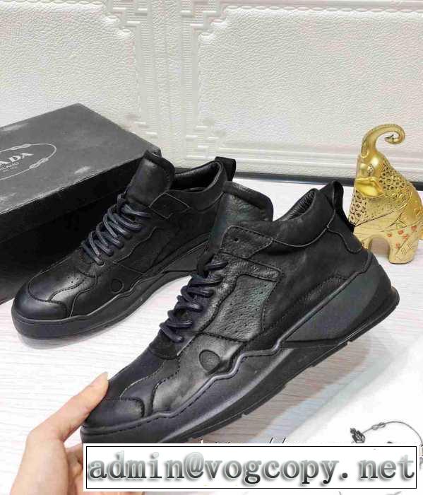プラダ  寒い季節トレンド上品 PRADA 先取り 2019/2020秋冬ファッション ランニングシューズ 最新作おすすめしたい秋冬