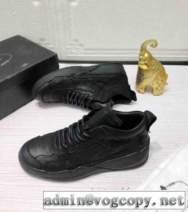 プラダ  寒い季節トレンド上品 PRADA 先取り 2019/2020秋冬ファッション ランニングシューズ 最新作おすすめしたい秋冬