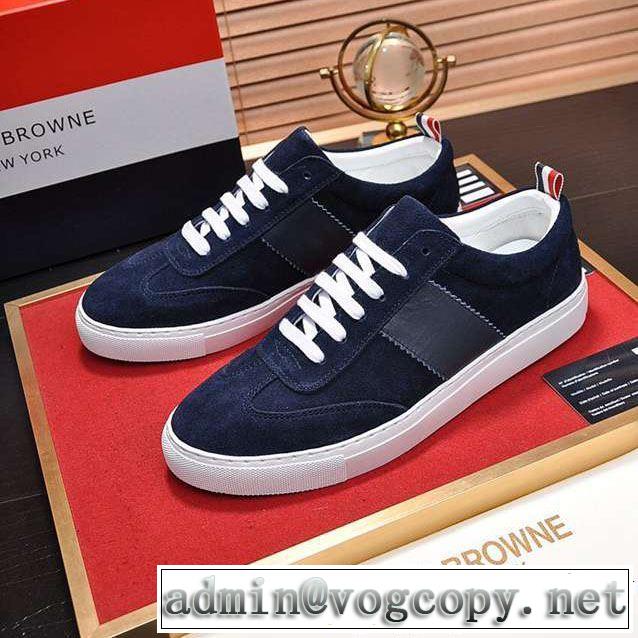 THOM BROWNE トムブラウン ランニングシューズ 2色可選 2019年春夏のトレンドアイテム 今季流行りの人気新作