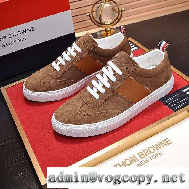 THOM BROWNE トムブラウン ランニングシューズ 2色可選 2019年春夏のトレンドアイテム 今季流行りの人気新作