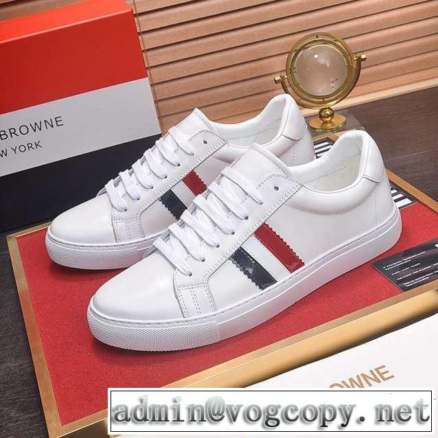今季トレンドの限定アイテム 2019春夏も引き続き人気セール ランニングシューズ 2色可選 THOM BROWNE トムブラウン