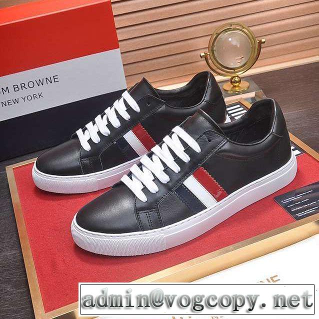 今季トレンドの限定アイテム 2019春夏も引き続き人気セール ランニングシューズ 2色可選 THOM BROWNE トムブラウン