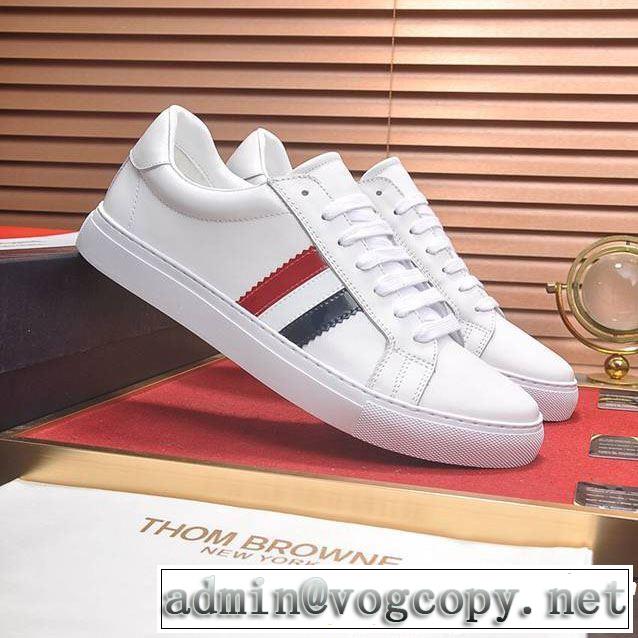 今季トレンドの限定アイテム 2019春夏も引き続き人気セール ランニングシューズ 2色可選 THOM BROWNE トムブラウン