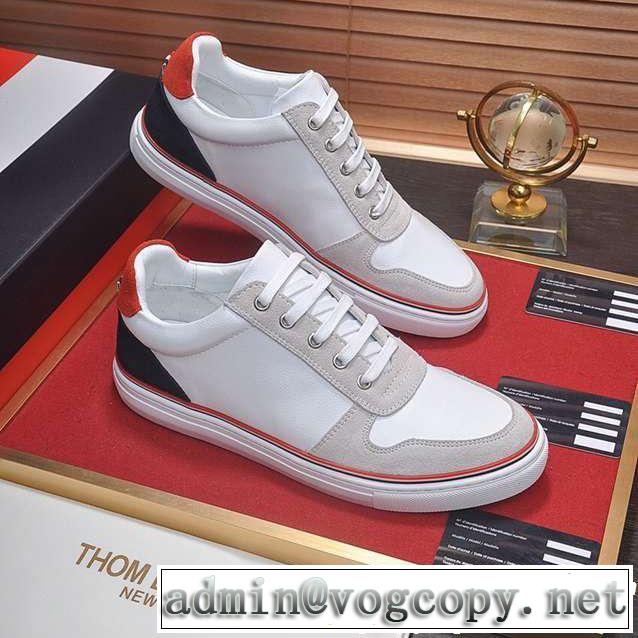 今流行りの最新コレクション 2019年春夏シーズンの人気 ランニングシューズ 2色可選 THOM BROWNE トムブラウン