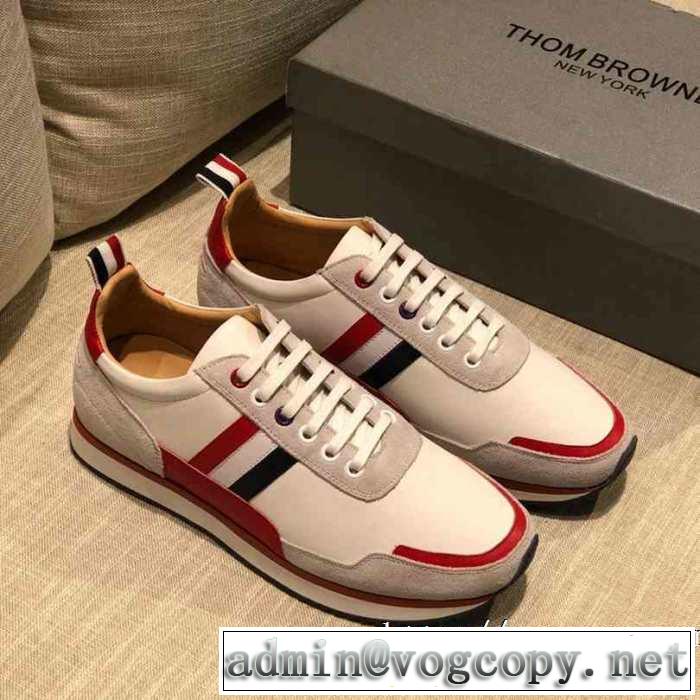 2019-20秋冬トレンドファッション トムブラウン THOM BROWNE 最新秋冬トレンドをチェック ランニングシューズ 秋冬流行りファション