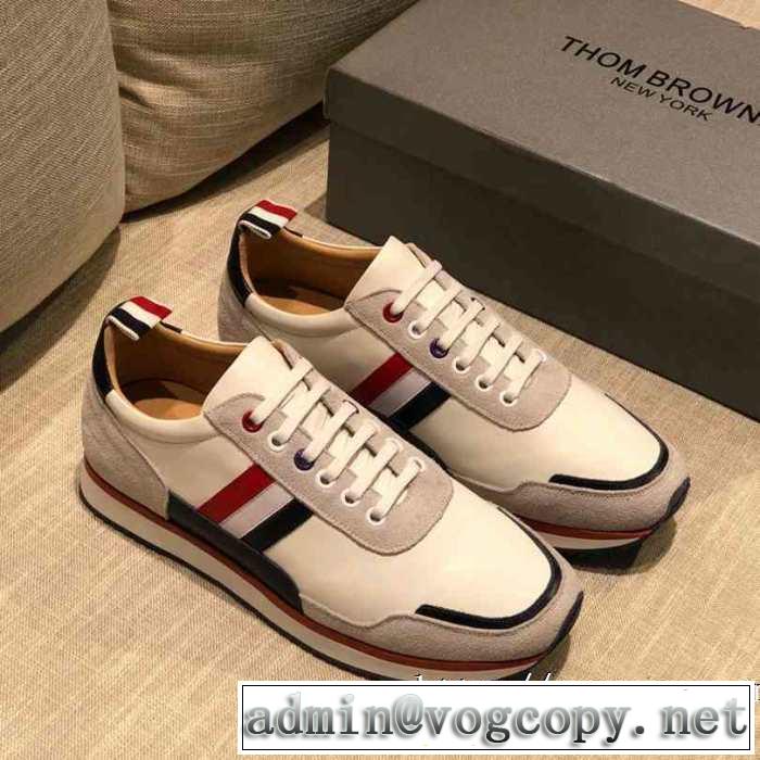 ランニングシューズ 絶対おさえるべきカラーと最新 トムブラウン やっぱり優しい色 THOM BROWNE 最新秋冬トレンドをチェック！2019-20秋冬