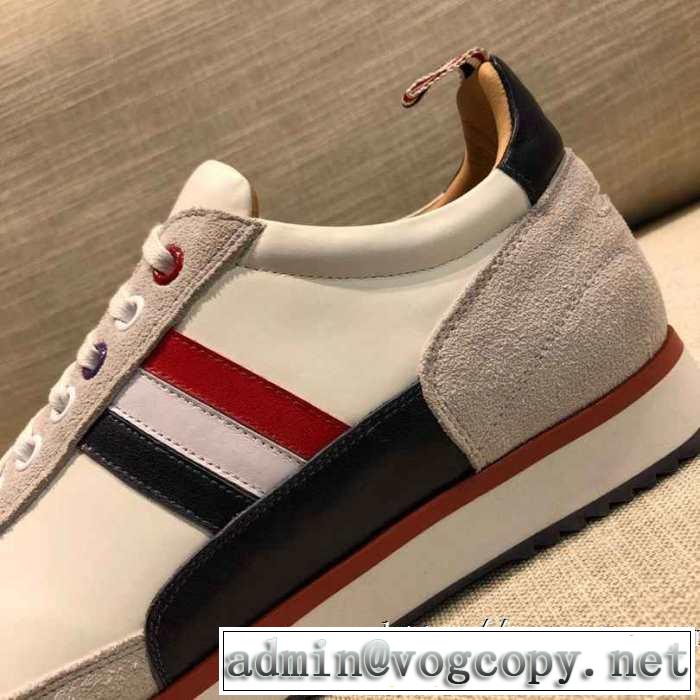 ランニングシューズ 絶対おさえるべきカラーと最新 トムブラウン やっぱり優しい色 THOM BROWNE 最新秋冬トレンドをチェック！2019-20秋冬