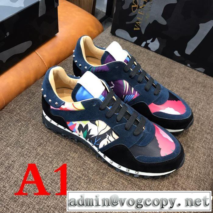 VALENTINO ヴァレンティノ カジュアルシューズ 3色可選 男女兼用 2019SSのトレンド商品 今シーズン注目のデザイン