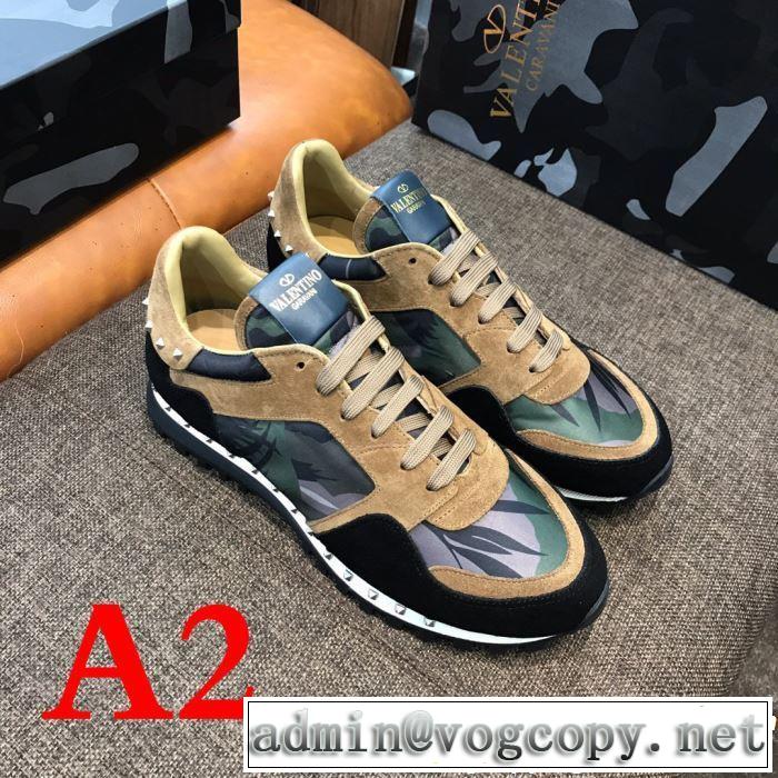 VALENTINO ヴァレンティノ カジュアルシューズ 3色可選 男女兼用 2019SSのトレンド商品 今シーズン注目のデザイン